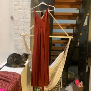 Rust summer jumpsuit